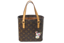 Load image into Gallery viewer, LOUIS VUITTON ルイヴィトン 村上隆 ハンドバッグ ヴァヴァンPM モノグラムパンダ M51173 ブラウン ゴールド金具 美品 中古 4c068195