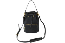 Load image into Gallery viewer, 極美品 PRADA プラダ ハンドバッグ 2WAY ショルダーバッグ ジャガードロゴ ブラック キャンバス 巾着 1BH097 中古 61960