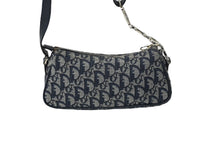 Load image into Gallery viewer, Christian Dior クリスチャンディオール ワンショルダー ハンドバッグ トロッター シルバー金具 ネイビー 美品 中古 61961
