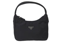 Load image into Gallery viewer, PRADA プラダ ホーボー ハンドバッグ ワンショルダーバッグ 鞄 手持ち トライアングルロゴ ナイロン ブラック 良品 中古 61962