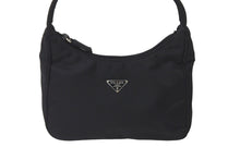 Load image into Gallery viewer, PRADA プラダ ホーボー ハンドバッグ ワンショルダーバッグ 鞄 手持ち トライアングルロゴ ナイロン ブラック 良品 中古 61962
