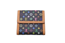 画像をギャラリービューアに読み込む, LOUIS VUITTON ルイヴィトン ポルト・モネ・ビエ・カルトクレディ 二つ折り財布 モノグラム マルチカラー M92984 美品 中古 61970