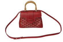 Load image into Gallery viewer, 極美品 GOYARD ゴヤール サイゴン ミニ ソフトバッグ 2WAY ハンドバッグ ヘリンボーン ショルダーストラップ付き レッド 中古 61974