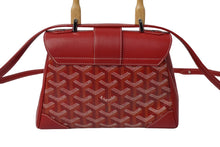 Load image into Gallery viewer, 極美品 GOYARD ゴヤール サイゴン ミニ ソフトバッグ 2WAY ハンドバッグ ヘリンボーン ショルダーストラップ付き レッド 中古 61974