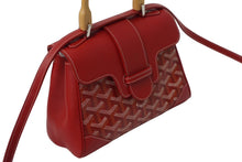 Load image into Gallery viewer, 極美品 GOYARD ゴヤール サイゴン ミニ ソフトバッグ 2WAY ハンドバッグ ヘリンボーン ショルダーストラップ付き レッド 中古 61974