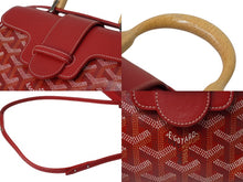 Load image into Gallery viewer, 極美品 GOYARD ゴヤール サイゴン ミニ ソフトバッグ 2WAY ハンドバッグ ヘリンボーン ショルダーストラップ付き レッド 中古 61974