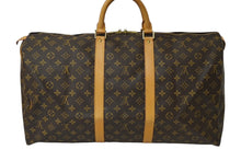 画像をギャラリービューアに読み込む, LOUIS VUITTON ルイヴィトン キーポル 55 ボストンバッグ モノグラムキャンバス M41424 ブラウン 美品 中古 61987