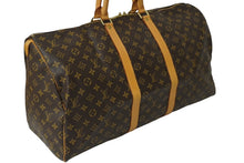 画像をギャラリービューアに読み込む, LOUIS VUITTON ルイヴィトン キーポル 55 ボストンバッグ モノグラムキャンバス M41424 ブラウン 美品 中古 61987