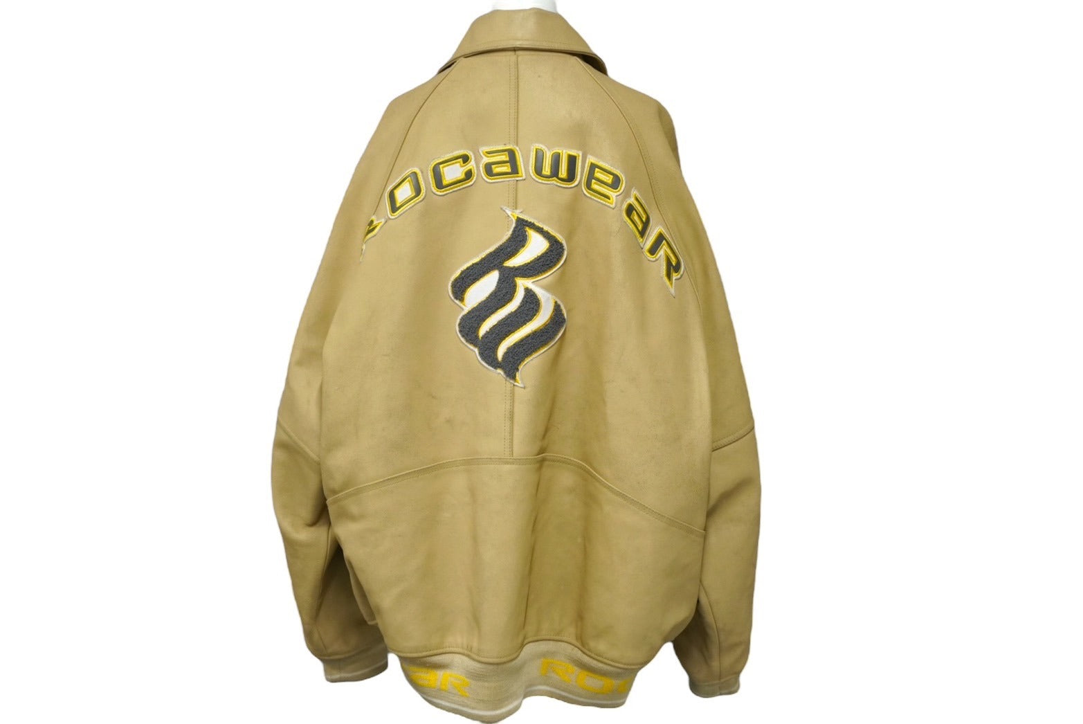 ROCAWEAR ロカウェア ライダースジャケット スタジャン ベージュ レザー サイズXXL 美品 中古 61988 – Casanova  Vintage