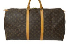 画像をギャラリービューアに読み込む, LOUIS VUITTON ルイヴィトン ボストンバッグ キーポル55 M41424 モノグラム ブラウン PVC レザー 良品 中古 61989