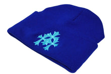 画像をギャラリービューアに読み込む, 新品未使用 CHROME HEARTS クロムハーツ ニットキャップ CHクロス サイズONE SIZE/23cm アクリル ブルー 刺繍 ロゴ 中古 61992