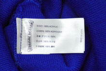 画像をギャラリービューアに読み込む, 新品未使用 CHROME HEARTS クロムハーツ ニットキャップ CHクロス サイズONE SIZE/23cm アクリル ブルー 刺繍 ロゴ 中古 61992