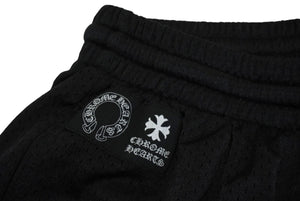 新品未使用品 CHROME HEARTS クロムハーツ MESH VARSITY SHORTS ハーフパンツ メッシュパンツ ブラック サイズS 中古 61997