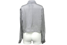 画像をギャラリービューアに読み込む, 新品未使用 CHROME HEARTS クロムハーツ 長袖シャツ サイズS シルバー925 シルク ホワイト ブラック 中古 62001