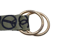 Load image into Gallery viewer, CHANEL シャネル グラフィティ ベルト B15S RUE CAMBON コットンキャンバス カーキ ゴールド金具 美品 中古 62017