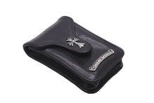 Load image into Gallery viewer, CHROME HEARTS クロムハーツ BLT ポーチ シガレットケース タバコケース CHクロス シルバー925 レザー ブラック 良品 中古 62023