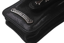 Load image into Gallery viewer, CHROME HEARTS クロムハーツ BLT ポーチ シガレットケース タバコケース CHクロス シルバー925 レザー ブラック 良品 中古 62023