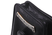 Load image into Gallery viewer, CHROME HEARTS クロムハーツ BLT ポーチ シガレットケース タバコケース CHクロス シルバー925 レザー ブラック 良品 中古 62023