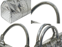 画像をギャラリービューアに読み込む, LOUIS VUITTON ルイヴィトン ボストンバッグ キーポル55 ミロワール アルジャン ミラー ビニール シルバー M95275 美品 中古 62024