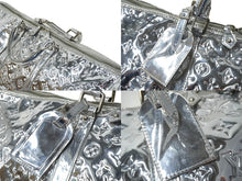 画像をギャラリービューアに読み込む, LOUIS VUITTON ルイヴィトン ボストンバッグ キーポル55 ミロワール アルジャン ミラー ビニール シルバー M95275 美品 中古 62024