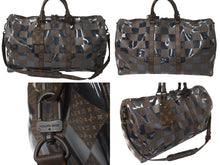 画像をギャラリービューアに読み込む, 極美品 LOUIS VUITTON ルイヴィトン キーポル バンドリエール50 ボストンバッグ モノグラムチェス 22AW M20864 ブラウン 中古 62025