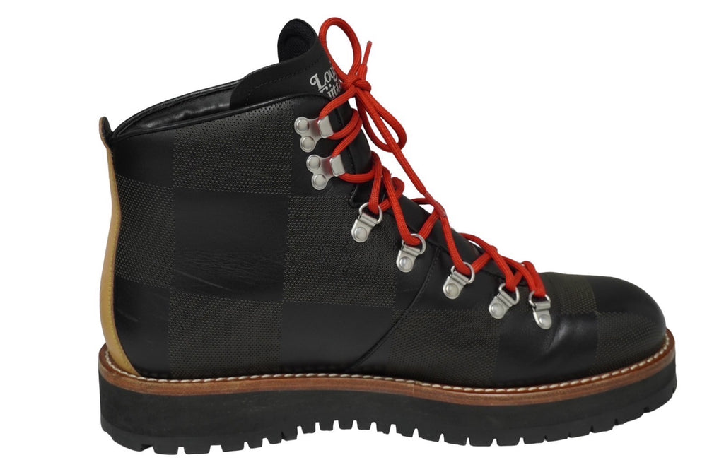 LOUIS VUITTON NIGO Alpinist Line Ankle Boots 20AW Size 9 Damier Giant 1A81DE Good Condition Used 62033