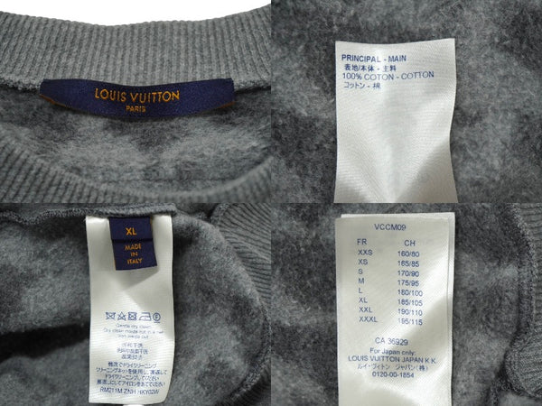 LOUIS VUITTON ルイヴィトン スウェット トレーナー サイズXL 21SS NBA by Virgil Abloh グレー RM211M ZNH HKY02W 美品 中古 62043
