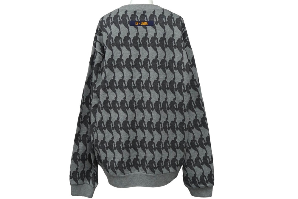 LOUIS VUITTON ルイヴィトン スウェット トレーナー サイズXL 21SS NBA by Virgil Abloh グレー RM211M ZNH HKY02W 美品 中古 62043