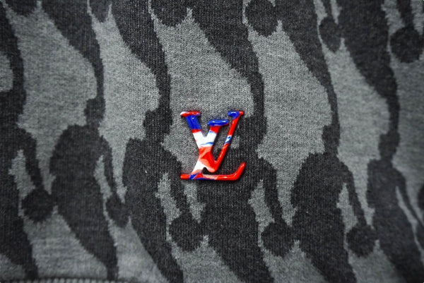 LOUIS VUITTON ルイヴィトン スウェット トレーナー サイズXL 21SS NBA by Virgil Abloh グレー RM211M ZNH HKY02W 美品 中古 62043
