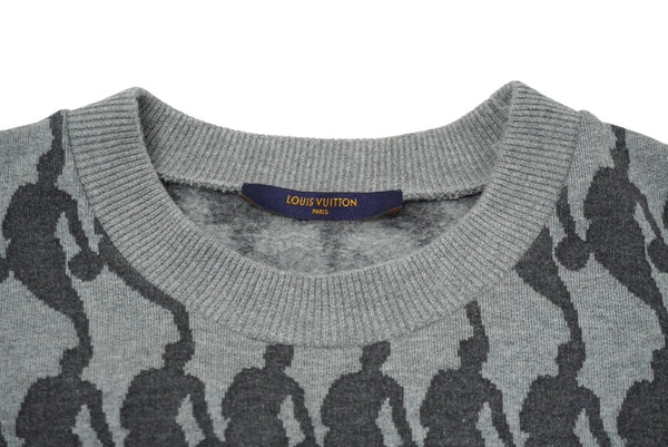 LOUIS VUITTON ルイヴィトン スウェット トレーナー サイズXL 21SS NBA by Virgil Abloh グレー RM211M ZNH HKY02W 美品 中古 62043