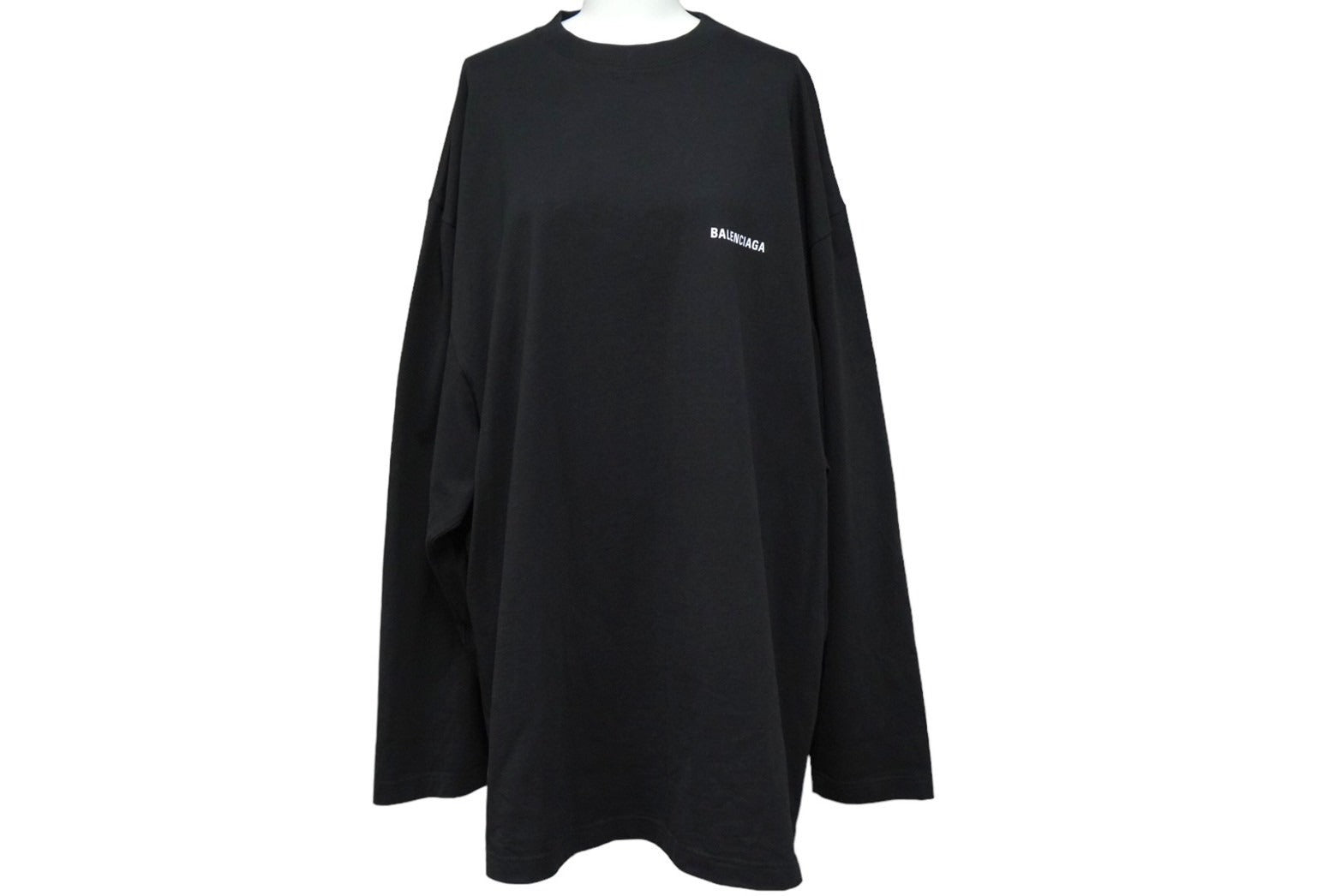 BALENCIAGA バレンシアガ DEFILE ロゴ プリント 長袖Ｔシャツ ブラック 