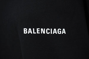 BALENCIAGA バレンシアガ DEFILE ロゴ プリント 長袖Ｔシャツ ブラック オーバーサイズ 641667 サイズXXS 中古 62066