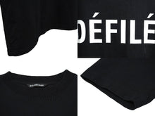 Load image into Gallery viewer, BALENCIAGA バレンシアガ DEFILE ロゴ プリント 長袖Ｔシャツ ブラック オーバーサイズ 641667 サイズXXS 中古 62066