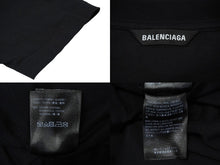 Load image into Gallery viewer, BALENCIAGA バレンシアガ DEFILE ロゴ プリント 長袖Ｔシャツ ブラック オーバーサイズ 641667 サイズXXS 中古 62066