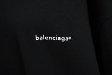 画像をギャラリービューアに読み込む, 極美品 BALENCIAGA バレンシアガ 半袖Ｔシャツ サイズL スモールロゴ ブランドロゴ ブラック コットン 556150 中古 62070