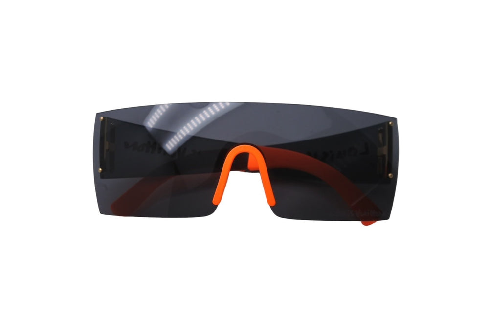 Very Good Condition LOUIS VUITTON LV Graffiti Mask Sunglasses Black Orange Eyewear Accessory Z0244U Used 62079