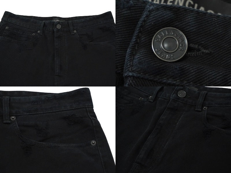 Mint condition, extremely rare BALENCIAGA BAGGY Shorts, black, size S, 22SS, item number 745259 TNW11 1700 Used 62083