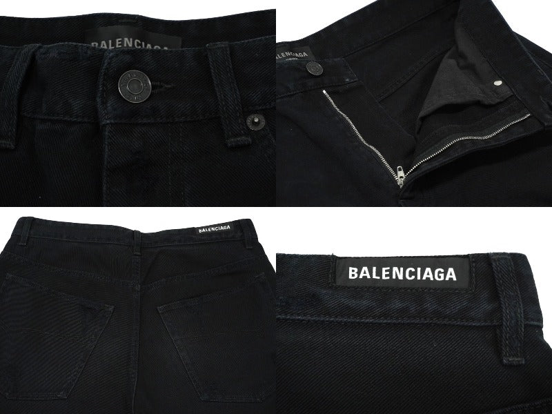 Mint condition, extremely rare BALENCIAGA BAGGY Shorts, black, size S, 22SS, item number 745259 TNW11 1700 Used 62083