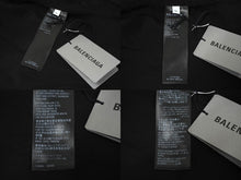 Load image into Gallery viewer, 新品同様 BALENCIAGA バレンシアガ オーバーサイズ チェック長袖シャツ 22SS サイズ4 720101 TNM354202 ブルー ネイビー 中古 62085