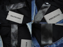 Load image into Gallery viewer, 新品同様 激レア BALENCIAGA バレンシアガ SLASHED デニムパンツ レイヤード ダメージ加工 21FW 14036 662764 TBP46 中古 62086