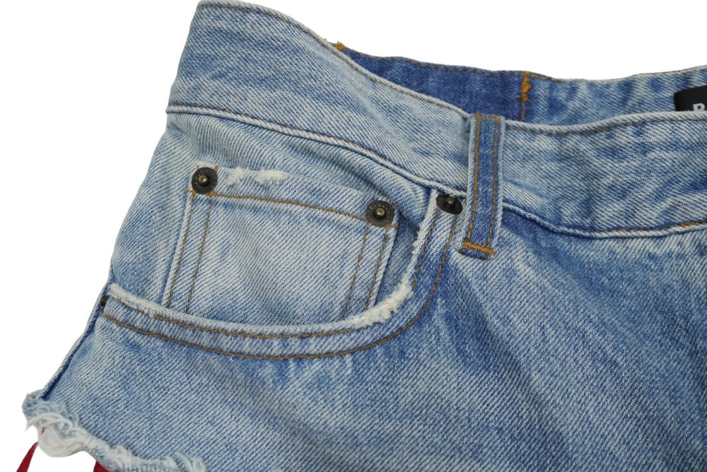 Like new, extremely rare BALENCIAGA SLASHED denim pants layered distressed 21FW 14036 662764 TBP46 used 62086