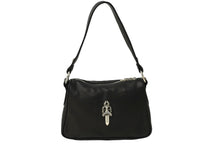 Load image into Gallery viewer, 新品未使用 CHROME HEARTS クロムハーツ チキンナゲットスモール ショルダーバッグ ダガー レザー シルバー925 ブラック 中古 62087