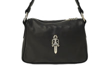 Load image into Gallery viewer, 新品未使用 CHROME HEARTS クロムハーツ チキンナゲットスモール ショルダーバッグ ダガー レザー シルバー925 ブラック 中古 62087