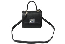 Load image into Gallery viewer, CHROME HEARTS クロムハーツ GROW UP 2WAY BAG スモール ハンドバッグ CHクロスクロージャ― ブラック シルバー925 美品 中古 62088