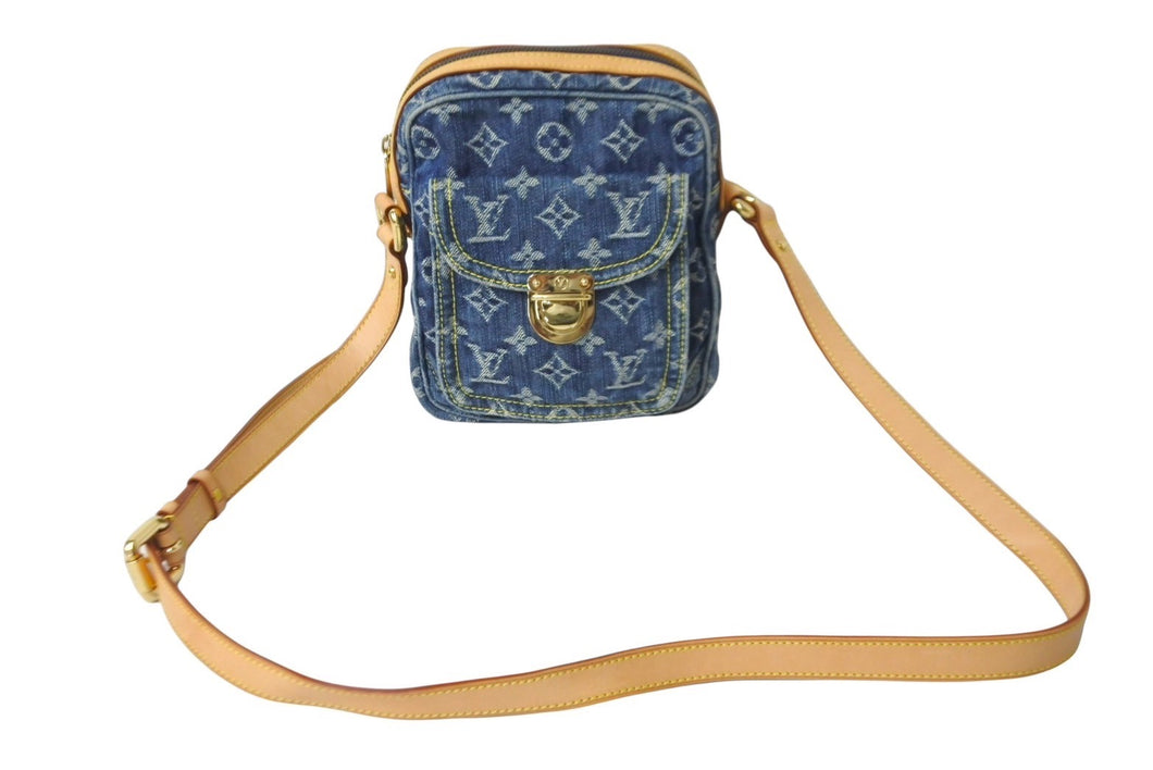 極美品 LOUIS VUITTON ルイ ヴィトン モノグラムデニム カメラバッグ