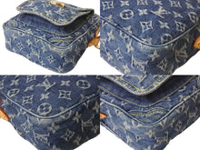 画像をギャラリービューアに読み込む, 極美品 LOUIS VUITTON ルイ ヴィトン モノグラムデニム カメラバッグ ショルダーバッグ M95348 インディゴ ブルー 中古 62094