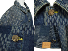 Load image into Gallery viewer, 極美品 LOUIS VUITTON ルイヴィトン ジャイアントダミエウェーブスモノグラムデニムジャケット NIGO 20AW サイズ52 中古 62095