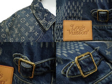 Load image into Gallery viewer, 極美品 LOUIS VUITTON ルイヴィトン ジャイアントダミエウェーブスモノグラムデニムジャケット NIGO 20AW サイズ52 中古 62095