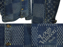 Load image into Gallery viewer, 極美品 LOUIS VUITTON ルイヴィトン ジャイアントダミエウェーブスモノグラムデニムジャケット NIGO 20AW サイズ52 中古 62095