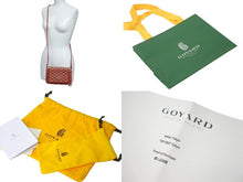 Load image into Gallery viewer, 新品未使用 GOYARD ゴヤール プリュメ ショルダーバッグ ポーチウォレット レッド PVC レザー シルバー金具 中古 62099